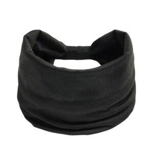 Black Boho Headband Women Hairband Boheme Sporty Wide Yoga Band Y2K Retro